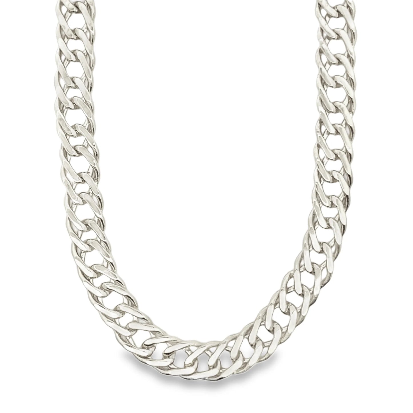 Double Curb Cuban Necklace- 9mm
