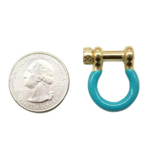 Enamel Gold and Colored Carabiner