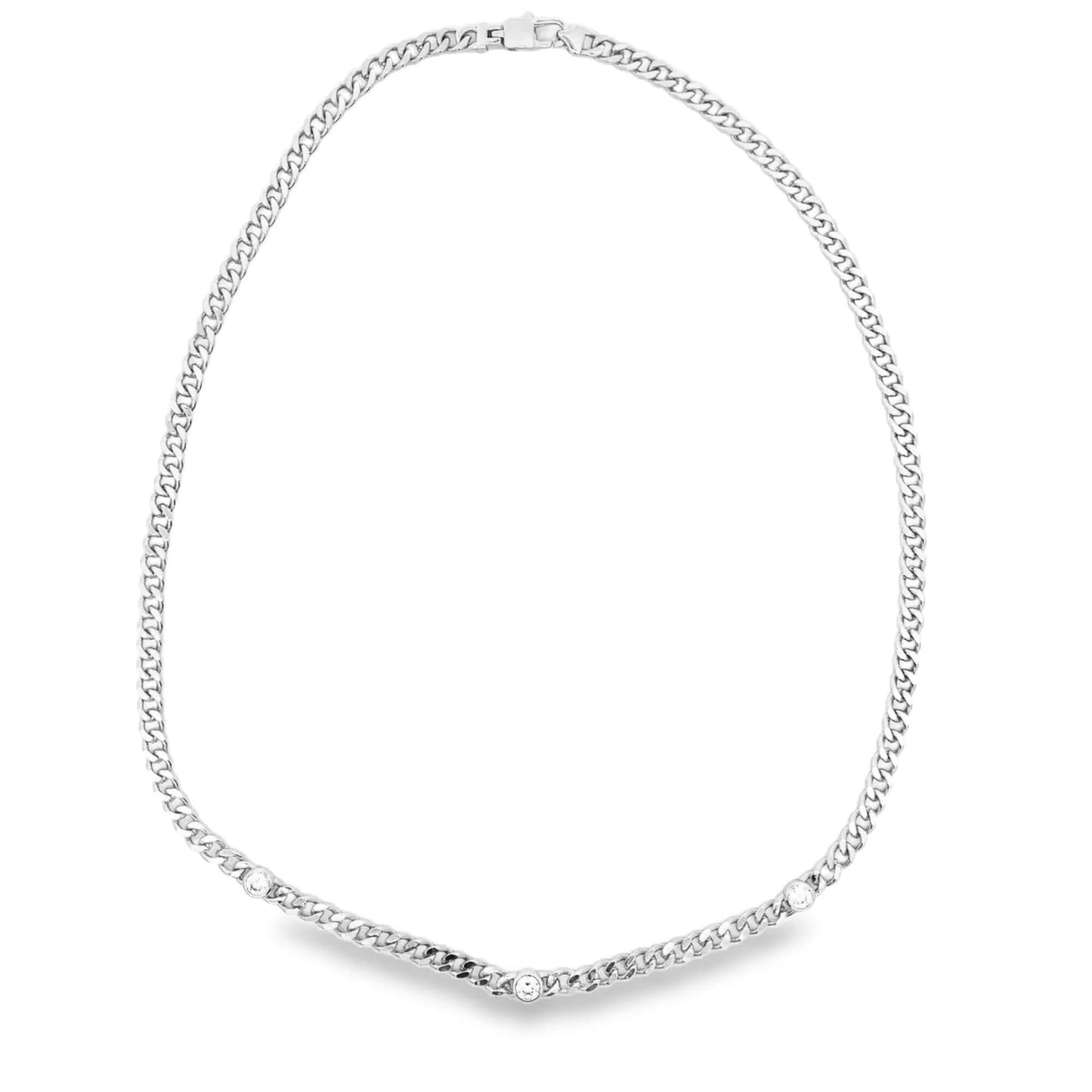 Diamond cuban link Necklace 4mm 7"