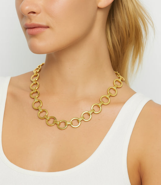 Circle Link Chain 15mm - Women's