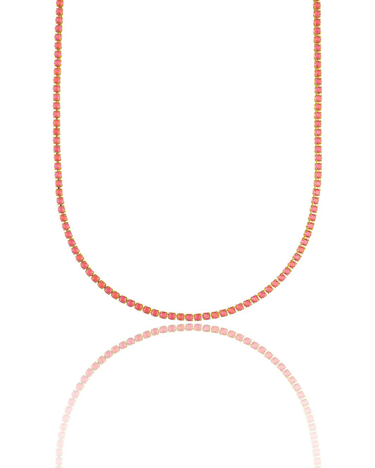 Tennis Choker With Round Stones