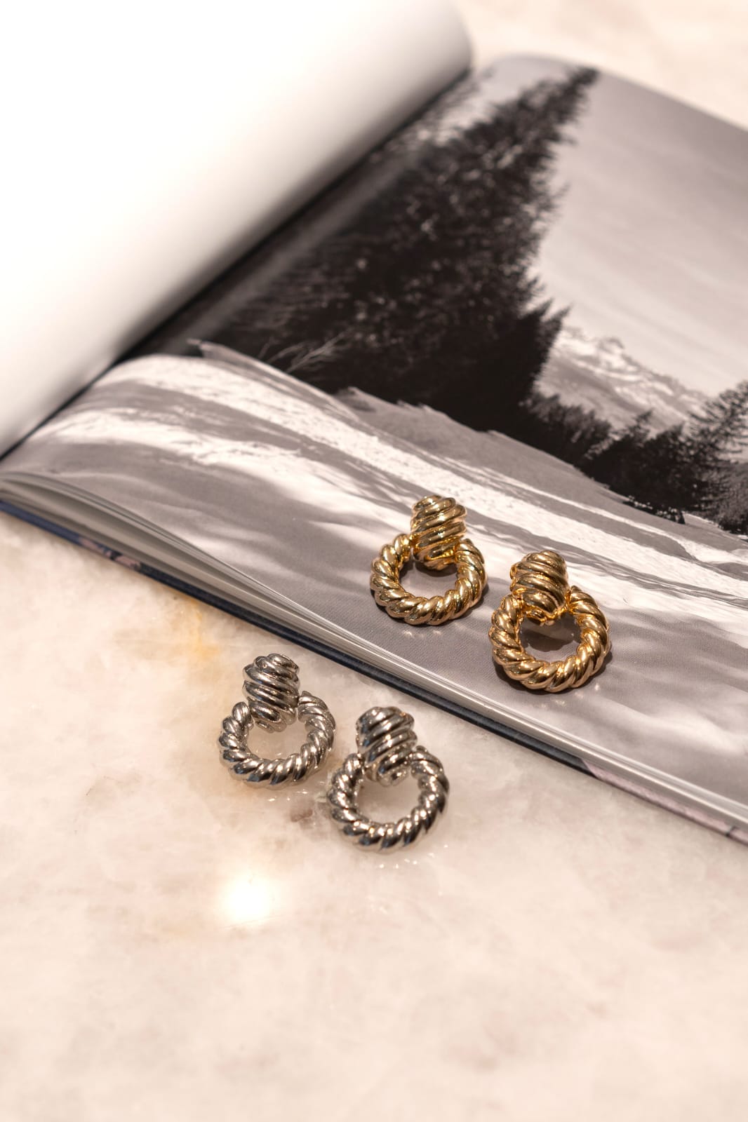 Twist Ridge Earrings