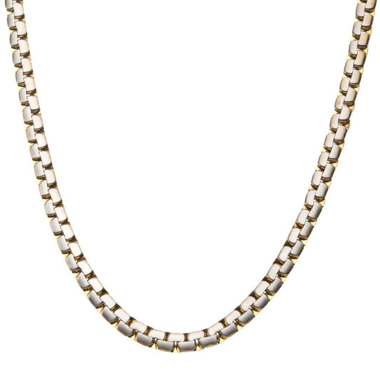 Matte Silver & Gold Reversible Curb Chain Colossi Necklace