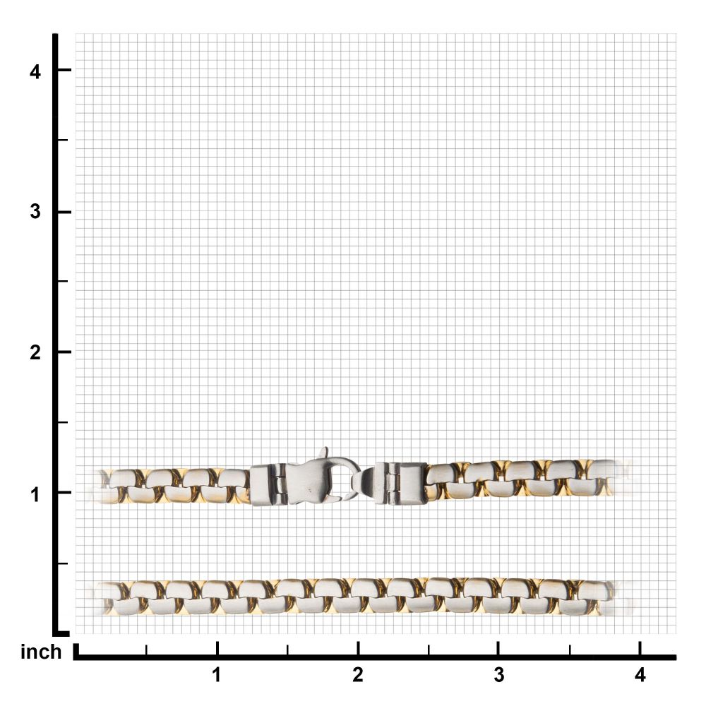 Men's Matte Stainless Steel & Gold IP Reversible 7mm Curb Chain Colossi Necklace