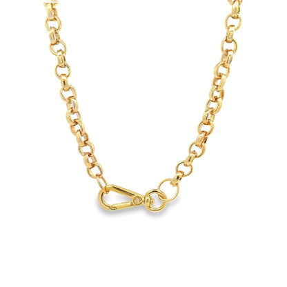 Stellar Rolo Necklace 7mm with carabiner clasp-SS Power Links™