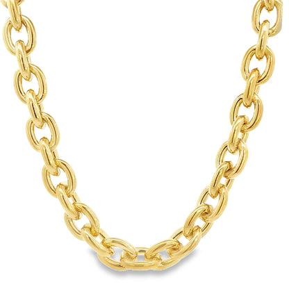 Chunky Thick Rolo Necklace 15MM
