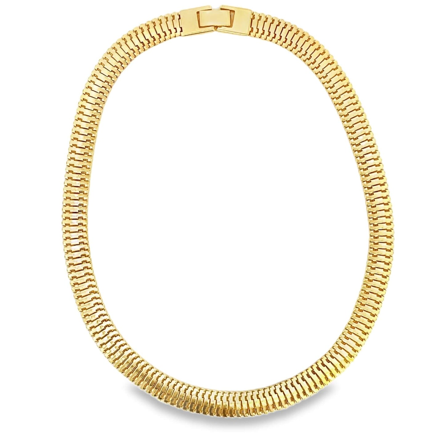Wide Herringbone Choker 8mm-14"