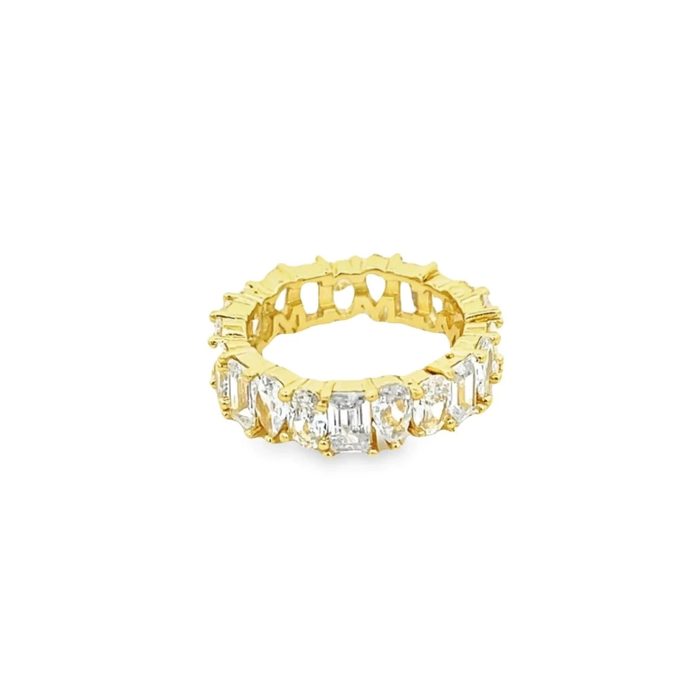 Women's Abstract Shaped Tennis Ring