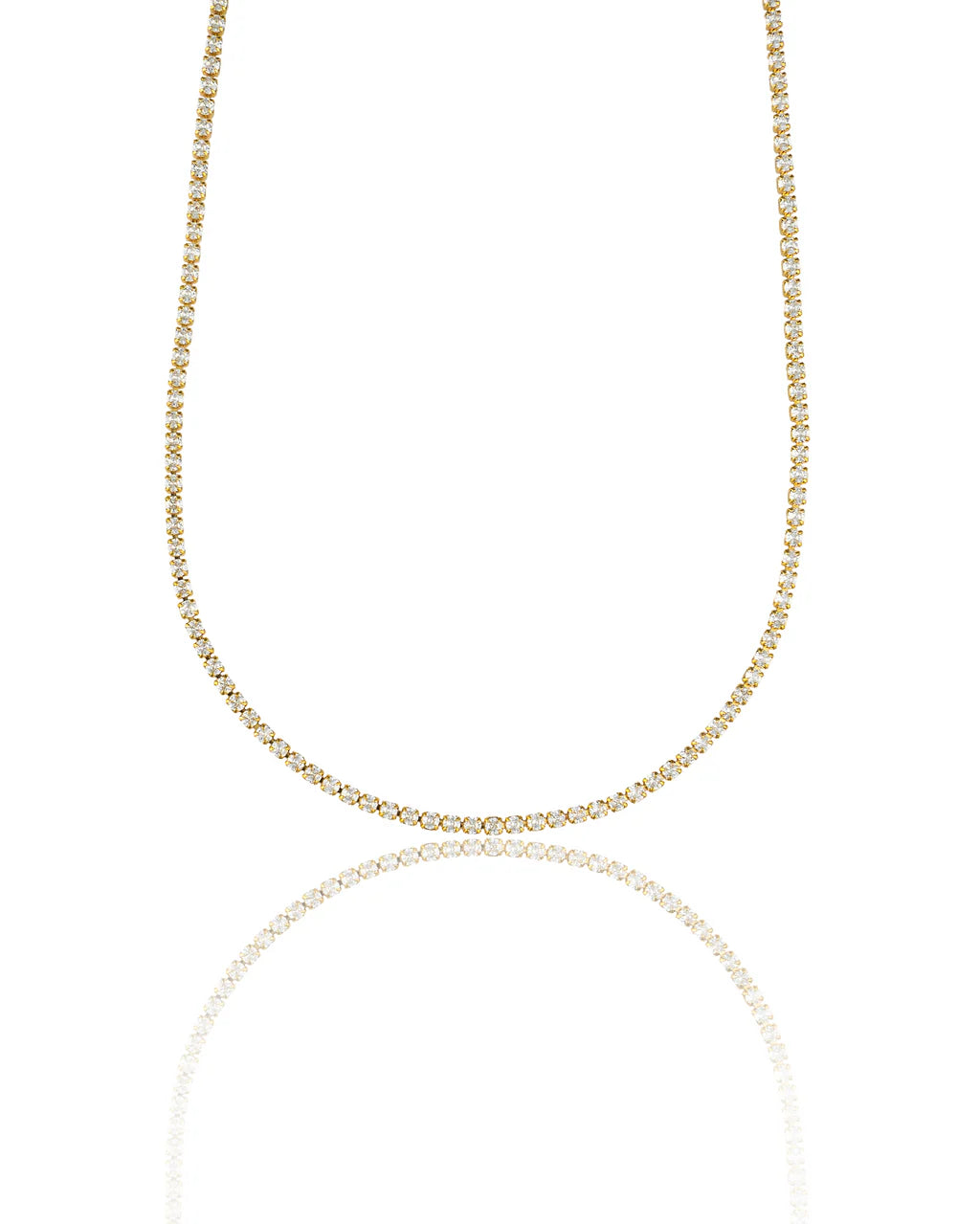 Tennis Choker With Round Stones