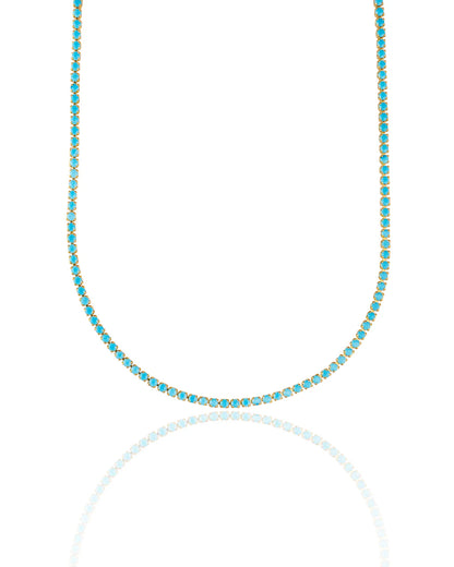 Tennis Choker With Round Stones