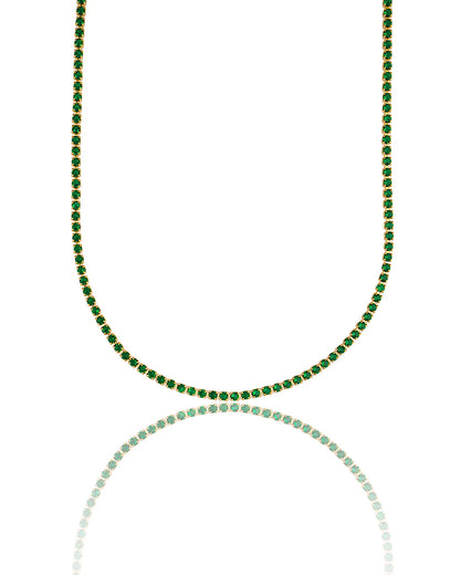 Tennis Choker With Round Stones