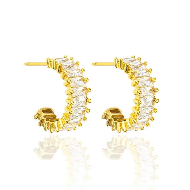 Baguette OpenC Tennis Earrings