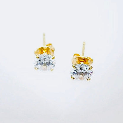 Diamond Stud Earrings-6mm