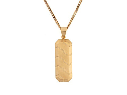 Men's Belcher Chain necklace with octogon pendant