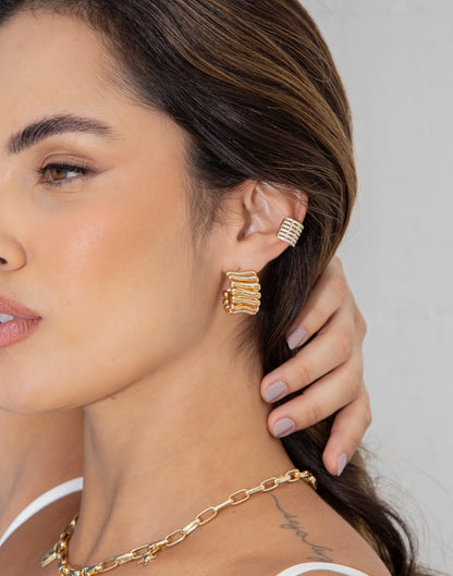 6 Tier Pave Diamond Ear Cuff