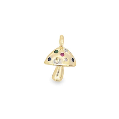 Mushroom Pendant with small Diamonds