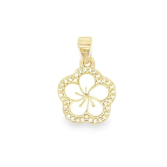 Enamel Flower Pendant Charm