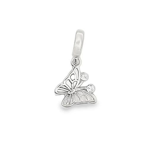 Enamel Butterfly Pendant Charm