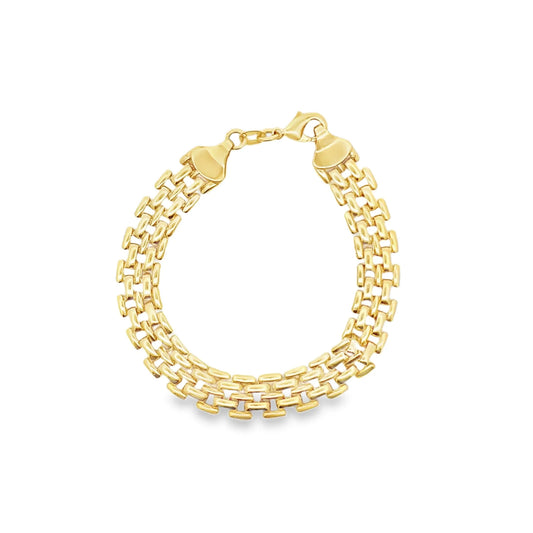 Double Watch Link Bracelet For 18K Gold Filled 7mm Watch Band Bracelet