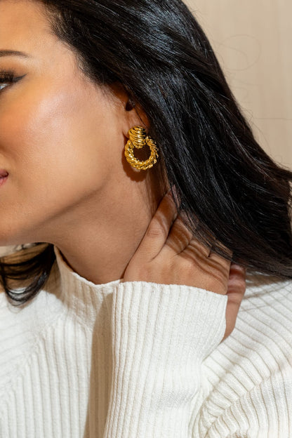 Twist Ridge Earrings