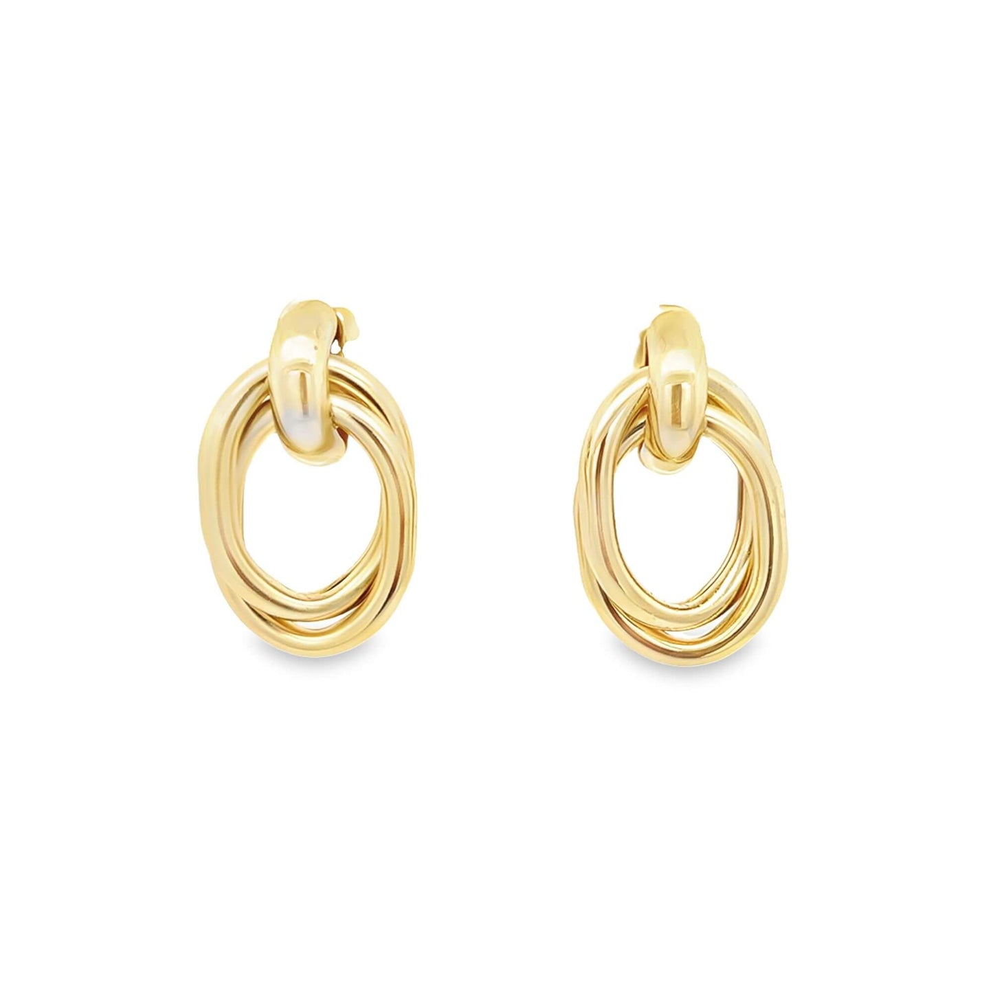 Twisted Oval Shape Earrings