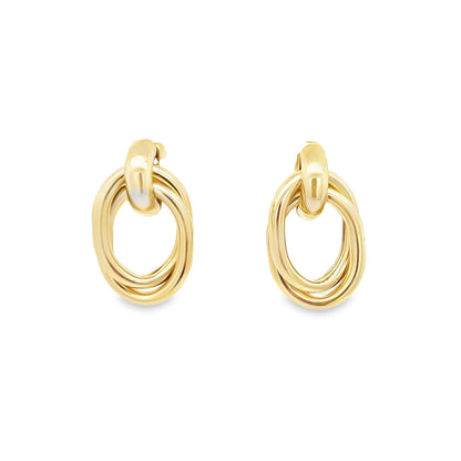 Twisted Oval Shape Earrings