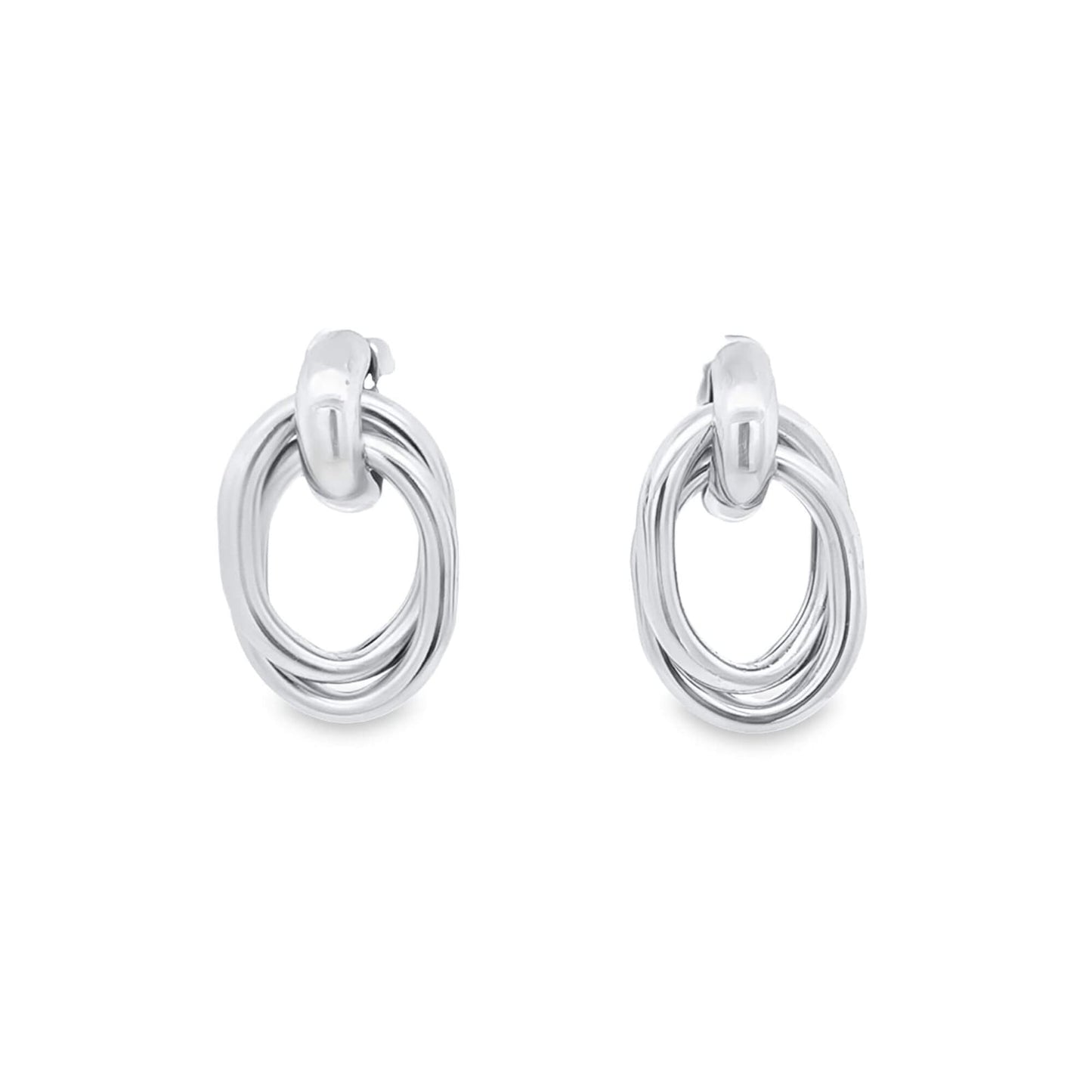 Twisted Oval Shape Earrings