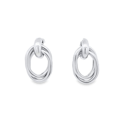 Twisted Oval Shape Earrings