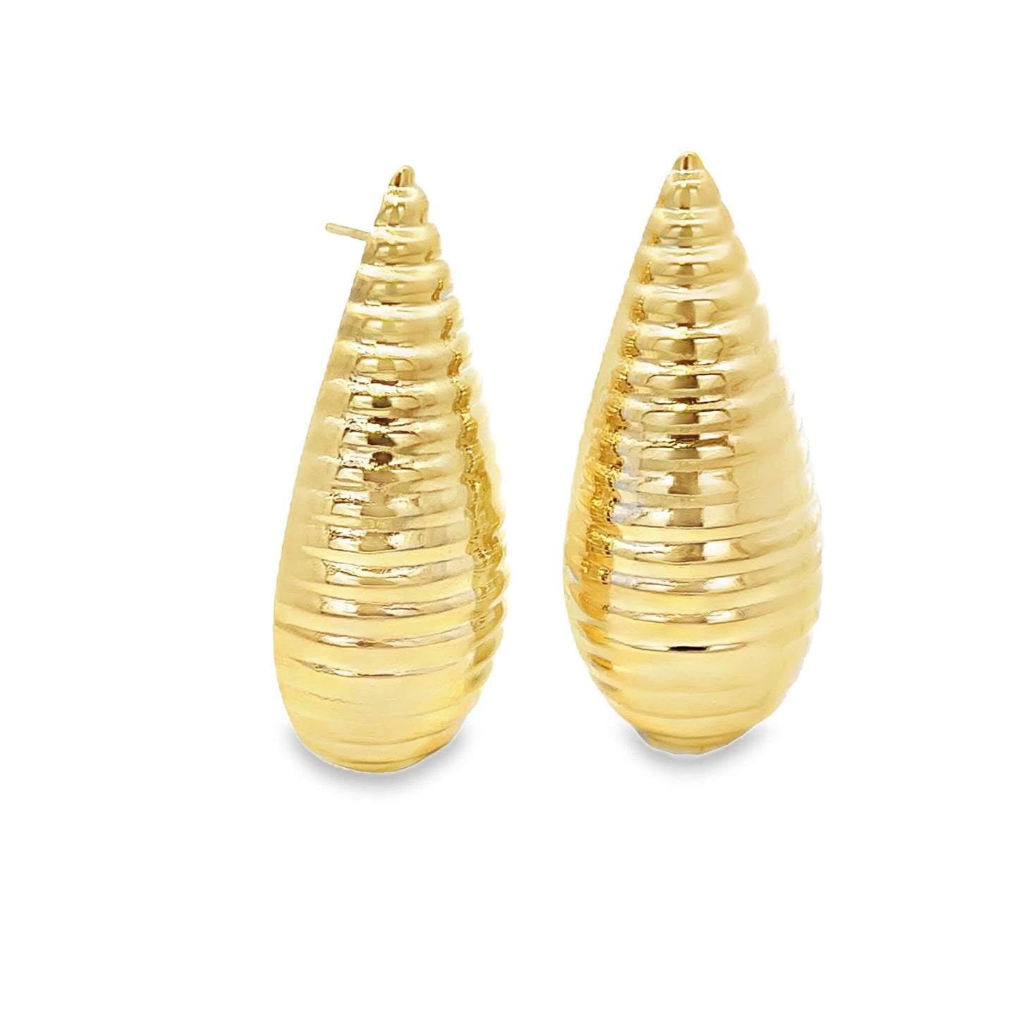 Ribbed Earrings