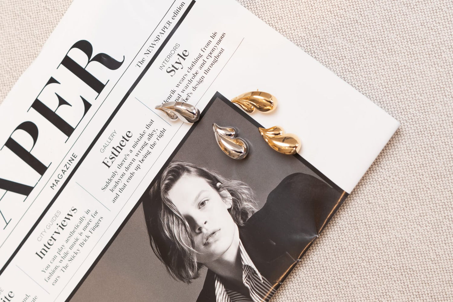 Double Tear Drop Earrings