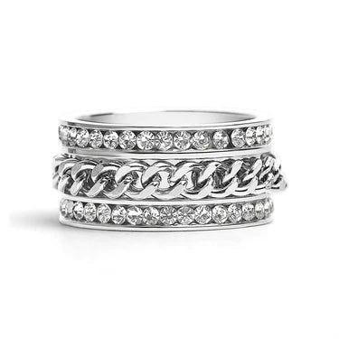 Diamond Eternity Chain Spinner Ring