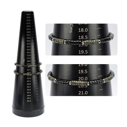 Men's Shadow Wolf (Onyx / Pyrite) Heishi Bead Bracelet