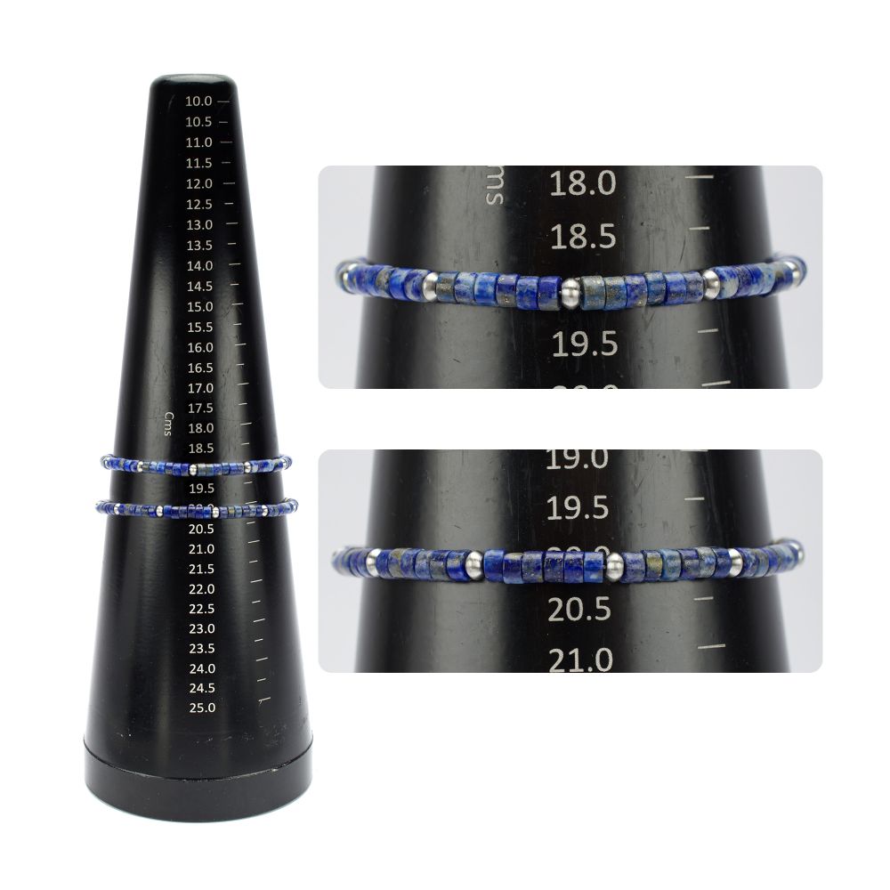 Men's Blue Lapis Lazuli Heishi Bead Bracelet