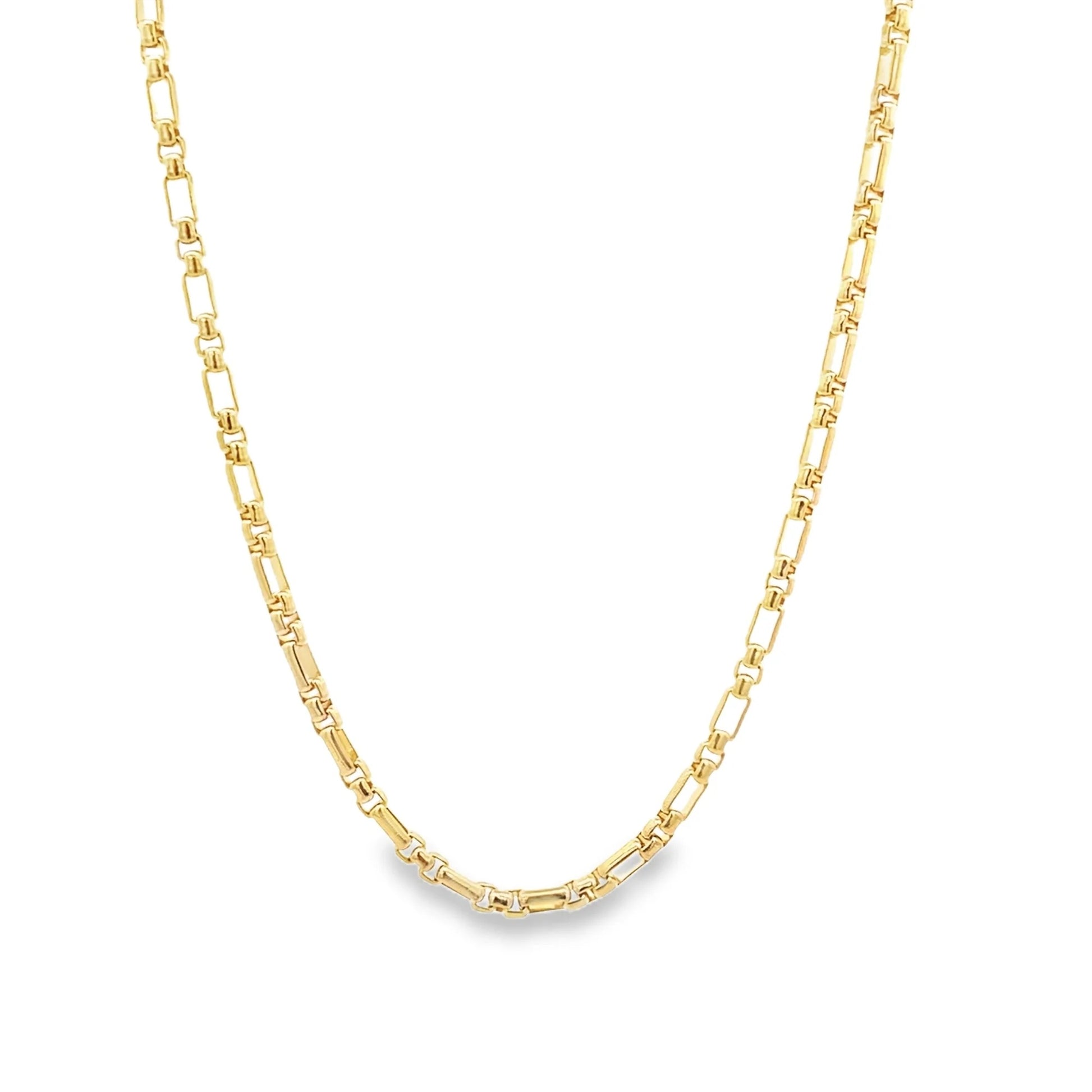 Rounded Figaro Inspired Box Chain - 3mm | Sara Stellar Jewelery
