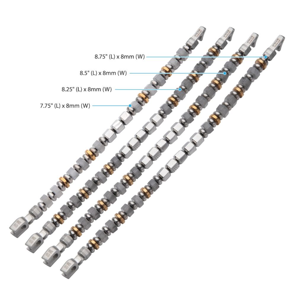 Men's 8mm Mokume Gane and White Quartz Beads Bushido Virtue Bracelet 8mm - CHUGI: Duty and Loyalty