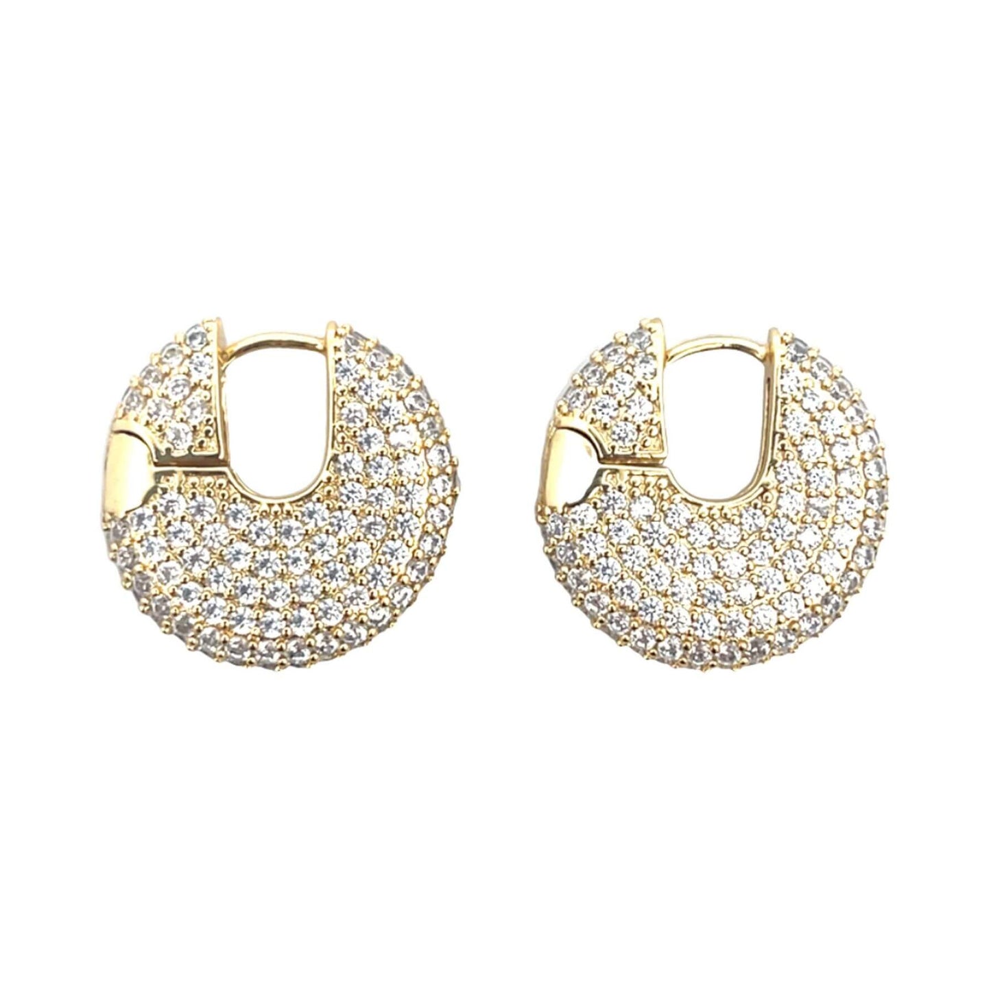 Pave Diamond Huggies - Tennis Collection