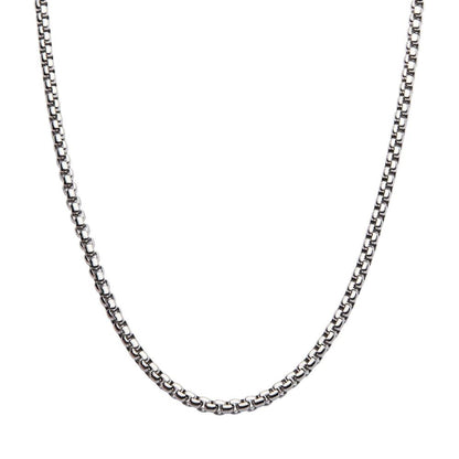 Men's Gold Box Chain Necklace - 4mm