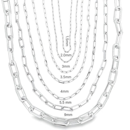 Paperclip Chain 1.5MM - Women's