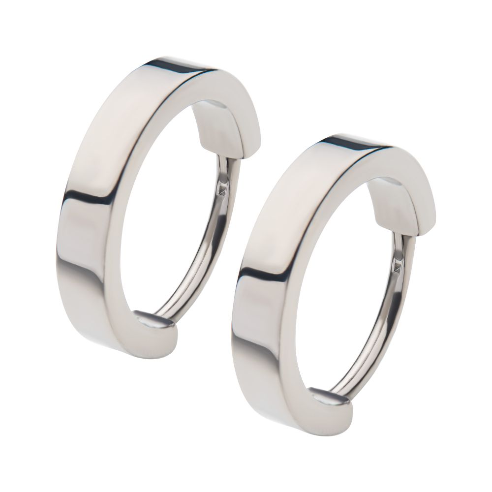 Men's Titanium with Design 2.5mm Thick Hinged Segment Clicker